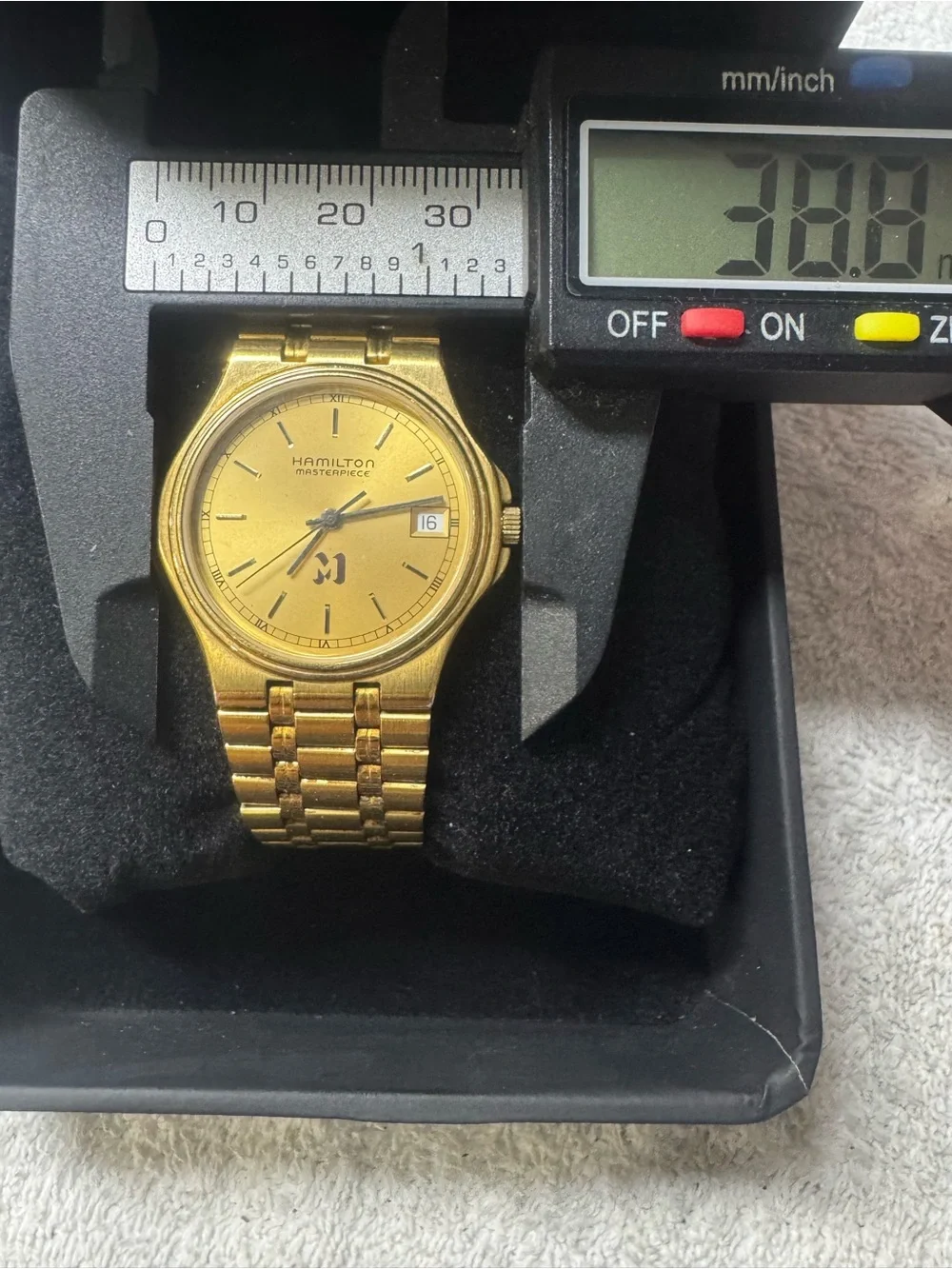 #176 Hamilton Gold-Tone Men's Watch with Daters